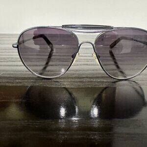 GARRETT LEIGHT Speedway 90291 Black Aviator Sunglasses